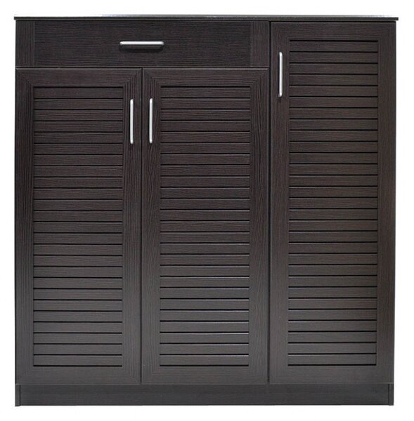Шкаф за обувки Сантé 30 чифта Венге 120x37x123 см