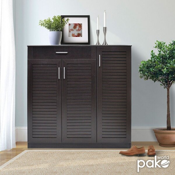 Шкаф за обувки Сантé 30 чифта Венге 120x37x123 см