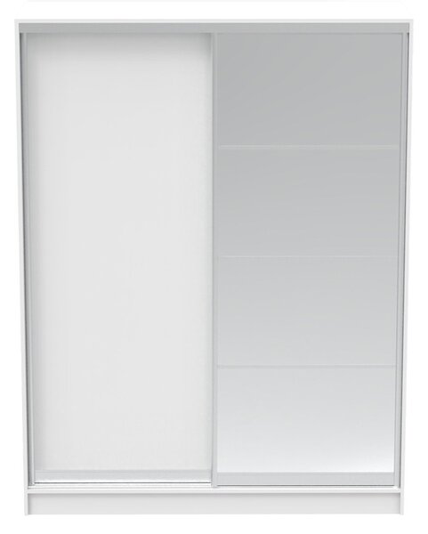 Гардероб за спалня с огледало Korredor Pako Pako World White 160x60x220 cm