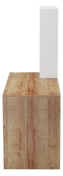Работно бюро Bivoro с рафтове Кафяво 146x55x129 cm