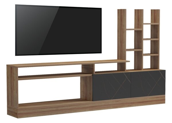 Телевизионен шкаф Seruno Brown 170x25x100 cm