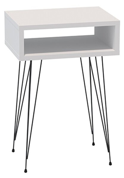 Нощно шкафче Naida White 40x30x59 cm