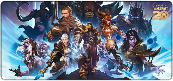 Подложка за мишка BLIZZARD World Of Warcraft 20th Anniversary XL, гейминг, многоцветен, 900 x 420 x 4 мм