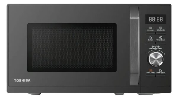 Микровълнова фурна Toshiba MW3-AG25PF(BK), механично управление, 900W, 25 л. обем, 11 степени на мощност, черна
