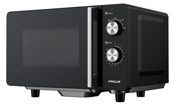 Микровълнова фурна Finlux FMO-2054 FBB, механично управление, 700W, 20 л. обем, 5 степени на мощност, черна
