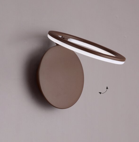 LED стенна лампа PALERMO LED/16W/230V кафява
