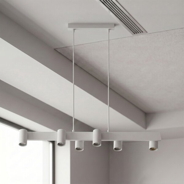 Brilagi - LED RGBW димируем полилей на кабел SELE 6xGU10/6,5W/230V бял