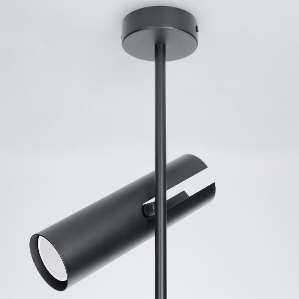 Brilagi - LED RGBW димируем полилей на тръба BRANCH 2xGU10/6,5W/230V черен