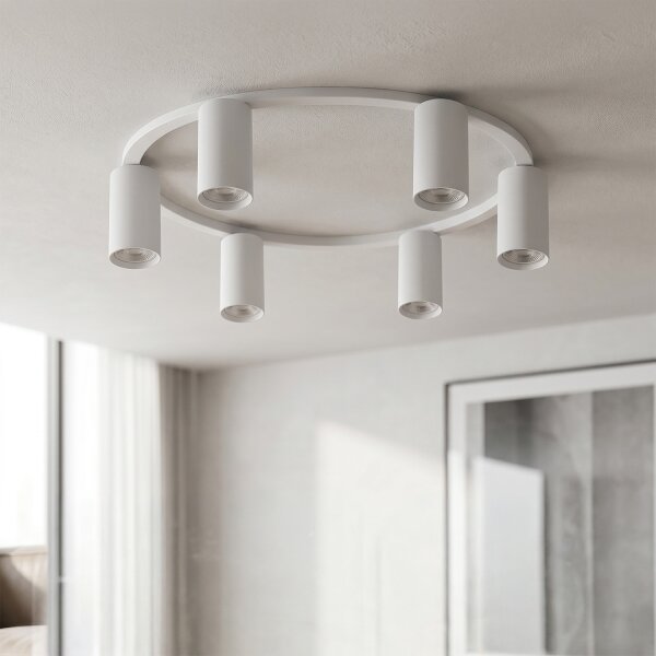 Brilagi - LED RGBW димируемо таванно осветително тяло SELE 6xGU10/6,5W/230V бяло