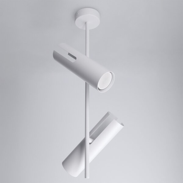 Brilagi - LED RGBW димиращ полилей на штанга BRANCH 2xGU10/6,5W/230V бял