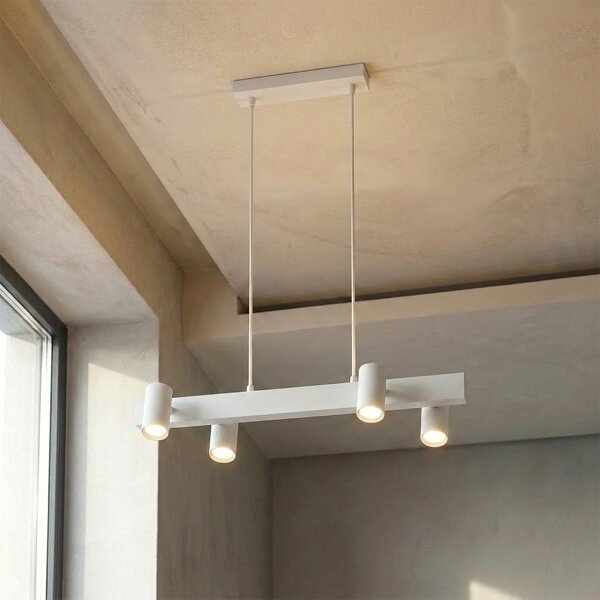 Brilagi - LED RGBW димируем полилей с окачване на кабел SELE 4xGU10/6,5W/230V бял