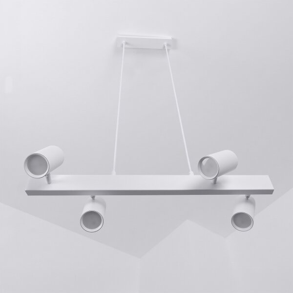 Brilagi - LED RGBW димируем полилей с окачване на кабел SELE 4xGU10/6,5W/230V бял