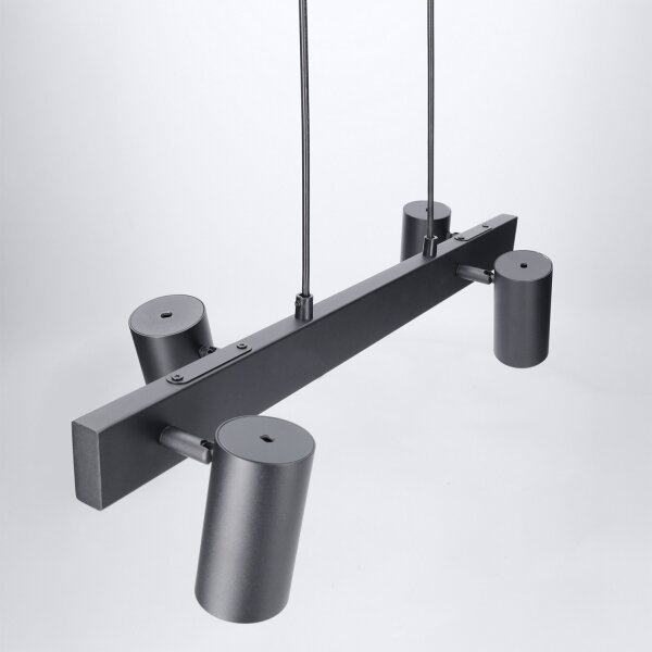Brilagi - LED RGBW димируем полилей на кабел SELE 4xGU10/6,5W/230V черен