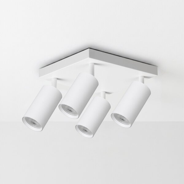 Brilagi - LED RGBW димируемо точково осветително тяло SELE SQUARE 4xGU10/6,5W/230V бяло