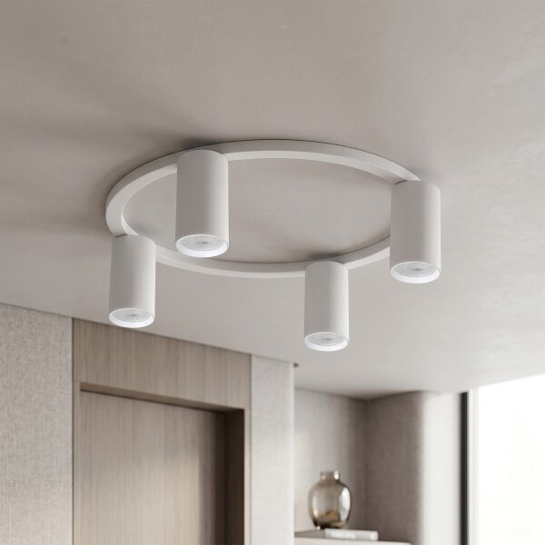 Brilagi - LED RGBW димируемо таванно осветително тяло SELE 4xGU10/6,5W/230V бяло