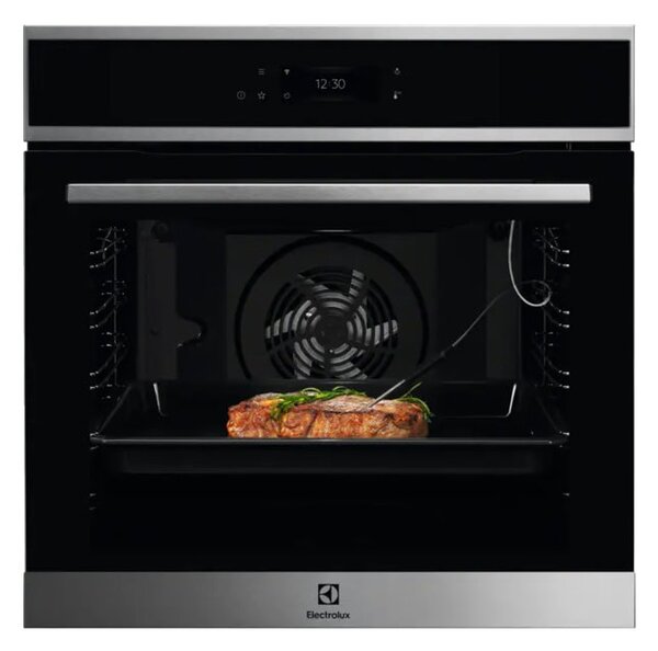 Фурна за вграждане Electrolux EOE8P39WX, клас A+, 72л. обем, пиролитично почистване, 3 нива на печене, сонда за месо, инокс