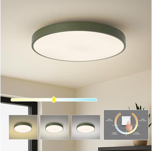 Brilagi - LED плафон POOL LED/60W/230V 3000/4000/6000K 60 см зелен
