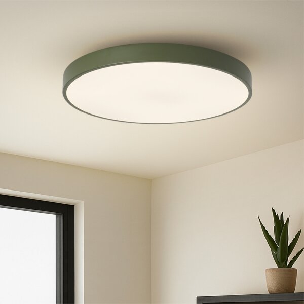 Brilagi - LED димируемо таванно осветително тяло POOL LED/60W/230V 3000-6000K 60 cm зелено+дистанционно управление