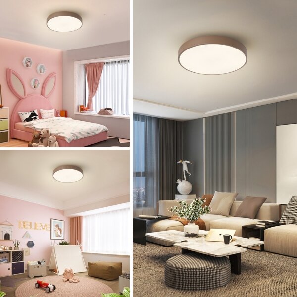 Brilagi - LED димируемо таванно осветително тяло POOL LED/36W/230V 3000-6000K 30 cm кафяво + ДУ