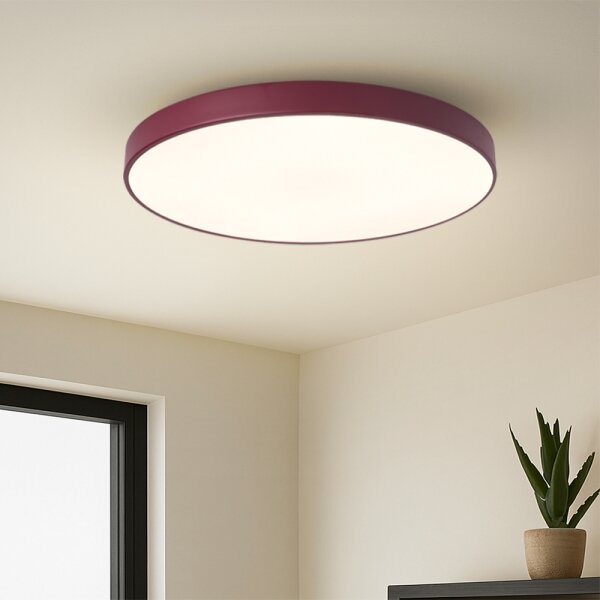 Brilagi-LED Димируем таванен плафон POOL LED/60W/230V 3000-6000K 60 cm бордо + дистанционно управление