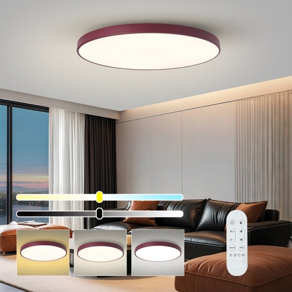 Brilagi-LED димируемо осветително тяло POOL SMART LED/128W/230V 100 cm Wi-Fi Tuya+дистанционно управление бордо