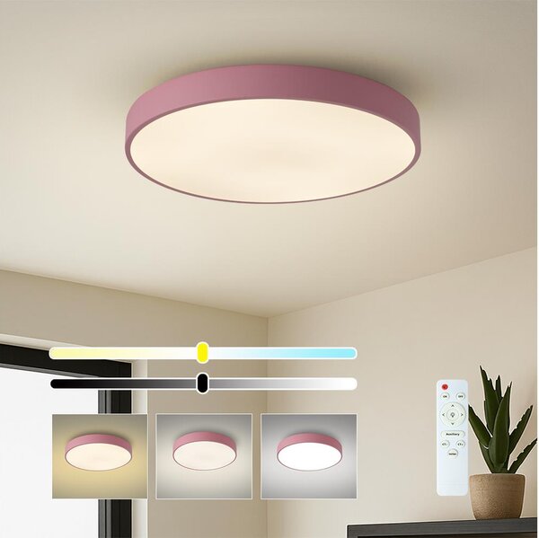 Brilagi - LED димируемо таванно осветително тяло POOL LED/60W/230V 3000-6000K 50 cm розово+ДУ