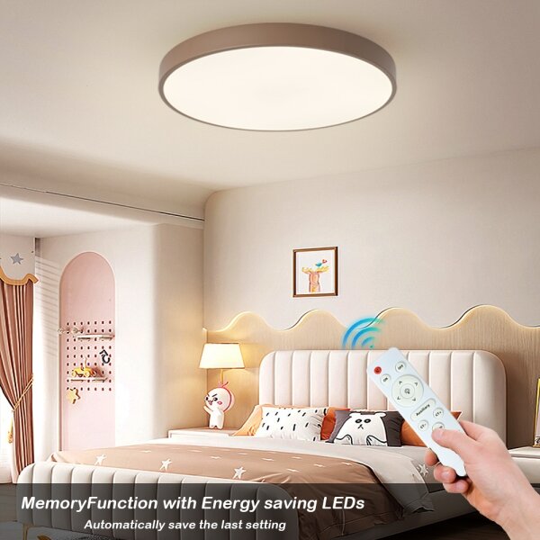 Brilagi - димируемо LED таванно осветително тяло POOL LED/60W/230V 3000-6000K 60 см кафяво + дистанционно управление