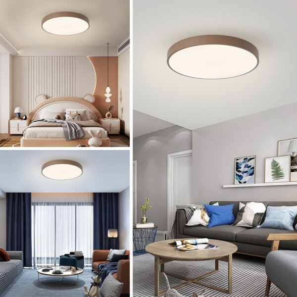 Brilagi - димируемо LED таванно осветително тяло POOL LED/60W/230V 3000-6000K 60 см кафяво + дистанционно управление
