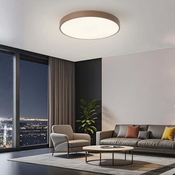 Brilagi - LED таванно осветително тяло POOL, 60 W, 230 V, 3000/4000/6000 K, 60 см, кафяво