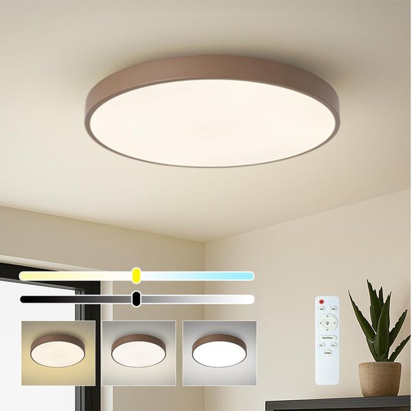 Brilagi - димируемо LED таванно осветително тяло POOL LED/60W/230V 3000-6000K 60 см кафяво + дистанционно управление