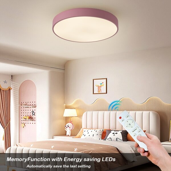 Brilagi - LED димируемо таванно осветително тяло POOL LED/60W/230V 3000-6000K 50 cm розово+ДУ
