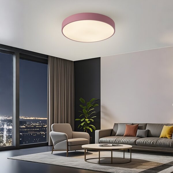 Brilagi - LED димируемо таванно осветително тяло POOL LED/60W/230V 3000-6000K 50 cm розово+ДУ