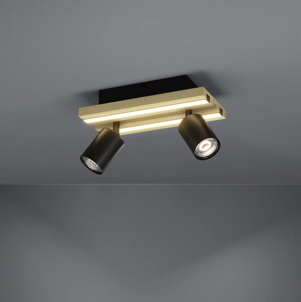 Eglo 390522 -LED точково осветително тяло GESTEIRA 2xLED/2,2W/230V+2x1,2W+2x2W бежово/черно