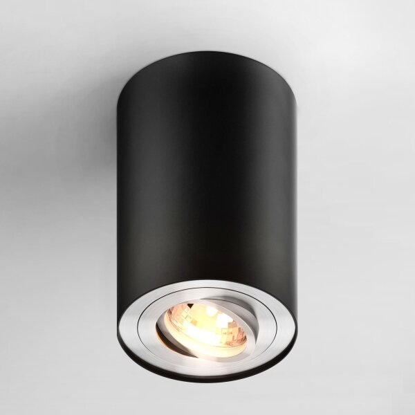 Zuma Line 89201-N - LED RGBW димируемо точково осветително тяло RONDOO 1xGU10/4,8W/230V черно + дистанционно управление