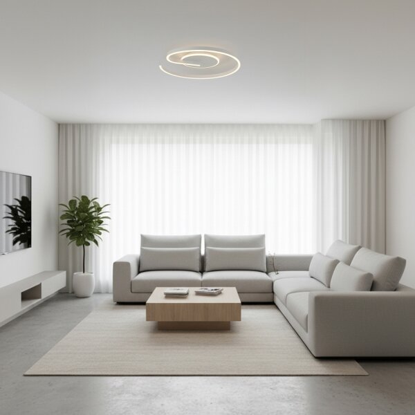 Brilagi -LED Димируемо таванно осветително тяло SPIRAL LED/56W/230V 3000/4000/6000K+ДУ