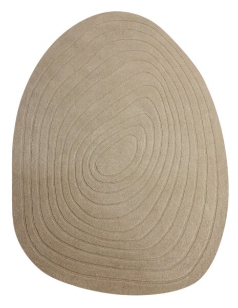 Бежов вълнен килим 160x230 cm Puddle Wool – Flair Rugs
