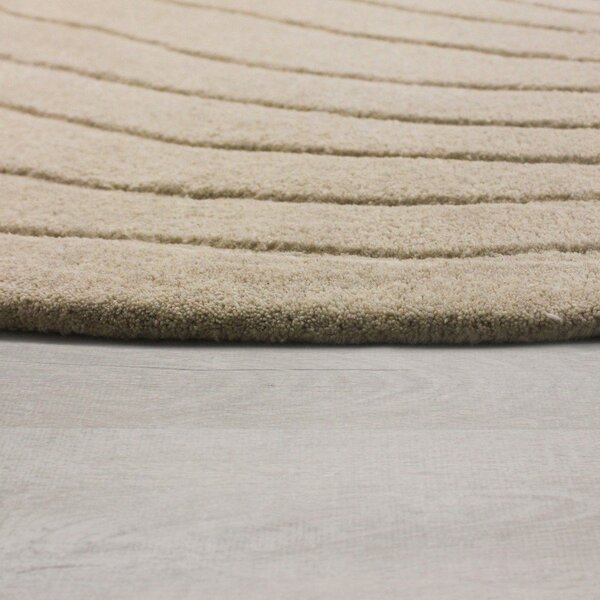 Бежов вълнен килим 160x230 cm Puddle Wool – Flair Rugs