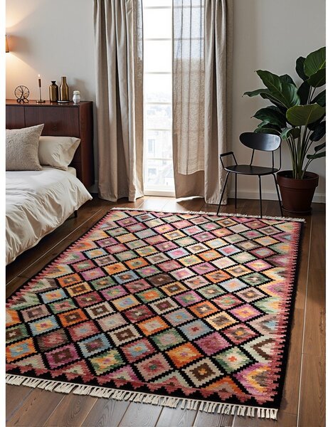 Двустранен ръчно изработен вълнен килим 120x170 cm Kamal Zara – Nouristan