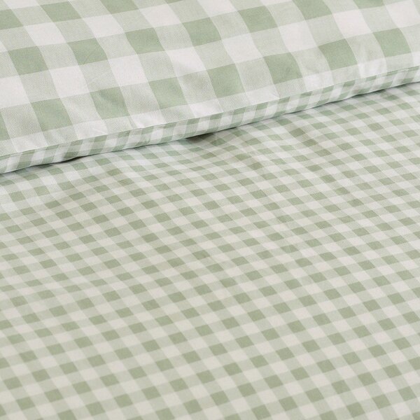 Зелено единично спално бельо 135x200 cm Bamford Gingham Check – Catherine Lansfield