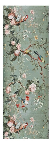 Светлозелена пътека подходяща за пране 52x100 cm Ricci Monet – Universal