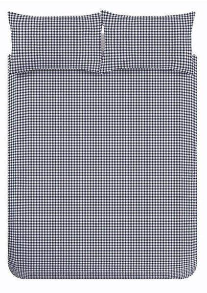 Тъмносиньо единично спално бельо 135x200 cm Bamford Gingham Check – Catherine Lansfield