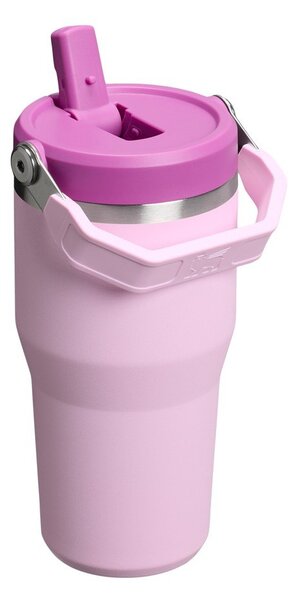 Розов термос от неръждаема стомана 600 ml IceFlow™ Flip Straw 2.0 Cherry Blossom – Stanley