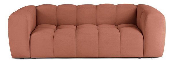 Теракотен кадифен диван 225 cm Cube – Bonami Selection