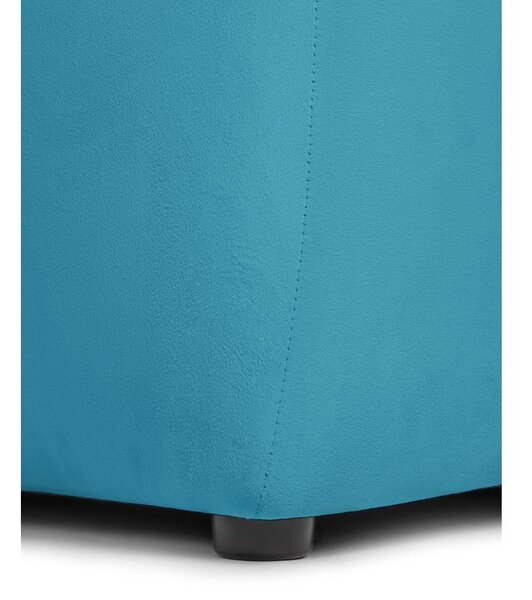 Тюркоазен кадифен диван 225 cm Cube – Bonami Selection