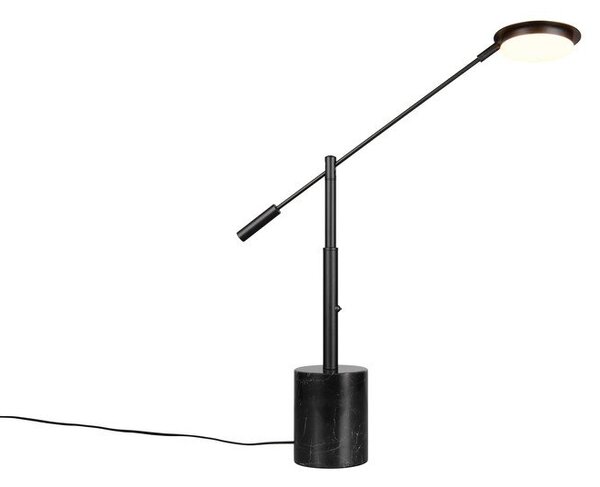 Черна LED настолна лампа (височина 65 cm) Fiore – Trio Select
