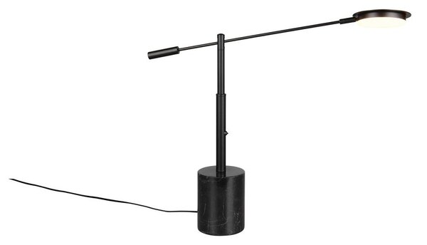 Черна LED настолна лампа (височина 65 cm) Fiore – Trio Select