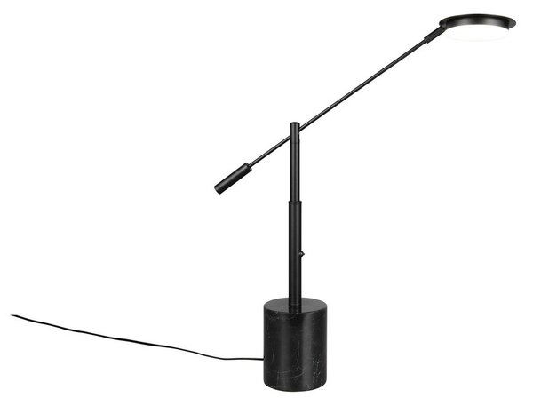 Черна LED настолна лампа (височина 65 cm) Fiore – Trio Select