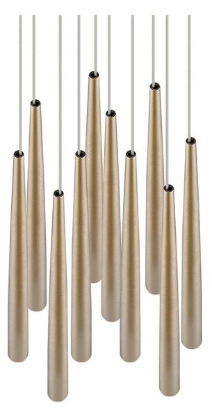 LED висящо осветително тяло в златист цвят ø 30 cm Cala – Trio Select