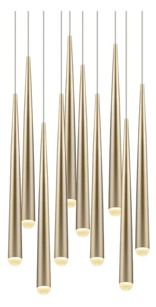 LED висящо осветително тяло в златист цвят ø 30 cm Cala – Trio Select