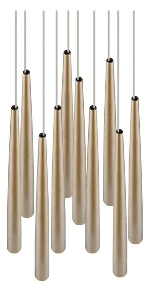 LED висящо осветително тяло в златист цвят ø 30 cm Cala – Trio Select